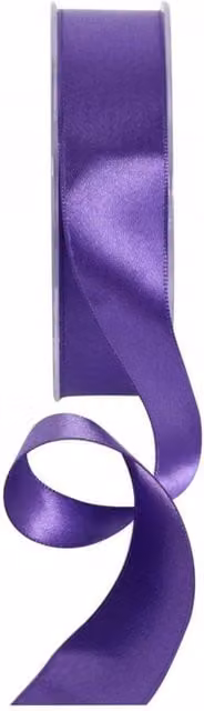 KDMD Dark Purple Satin Ribbon, 25mm, 2 Pack – 1