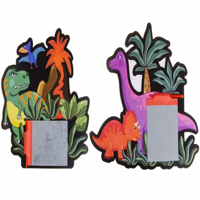 LG-Imports Single Dinosaur Magic Drawing and Colouring Board in White and Multicolour