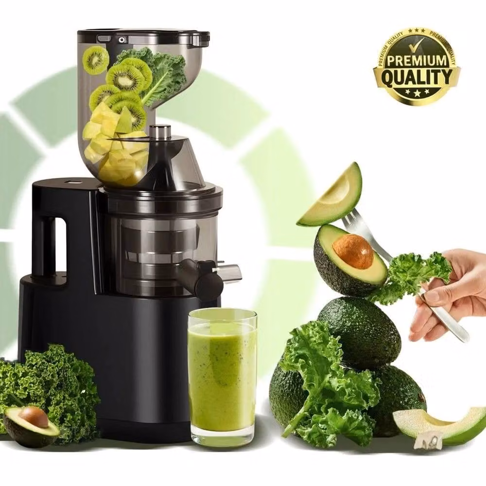 NESTLUNE Cold Press Slow Masticating Fruit Juicer in Black – 4