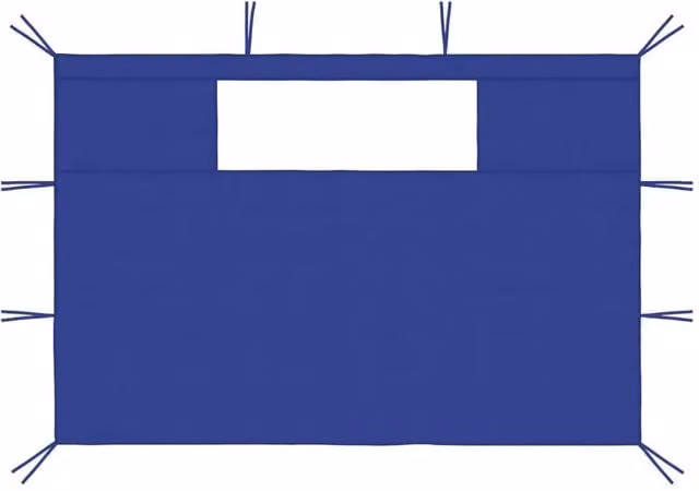 Berkfield Home Gazebo Sidewalls with Windows, 2 Pieces, Blue, PVC – 1