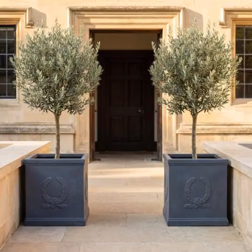 IDEALIST Large Square Planter in Grey Reinforced Stone, 45 cm – 7