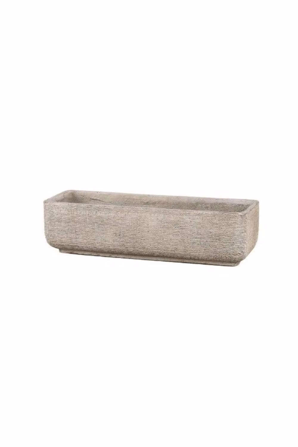 KDMD Elemental Hortus Trough Planter in Beige Fibreglass, W/D/H: 50 x 13 x 15 cm – 2