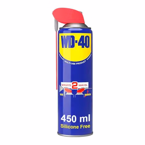 WD-40 Multi-Use Lubricant Smart Straw Aerosol Spray, 450ml x 3, Blue – 1