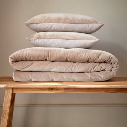 Christy Jaipur Luxury Filled Velvet Square Cushion in Brown and Beige, W/D/H: 45 x 45 x 45 cm – 2