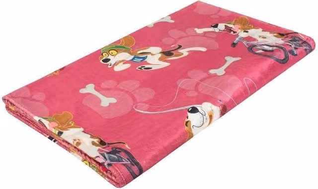 Heat Holders Pink Quilted Fleece Pet Blanket for Cats and Dogs, W/D/H: 180 x 200 cm