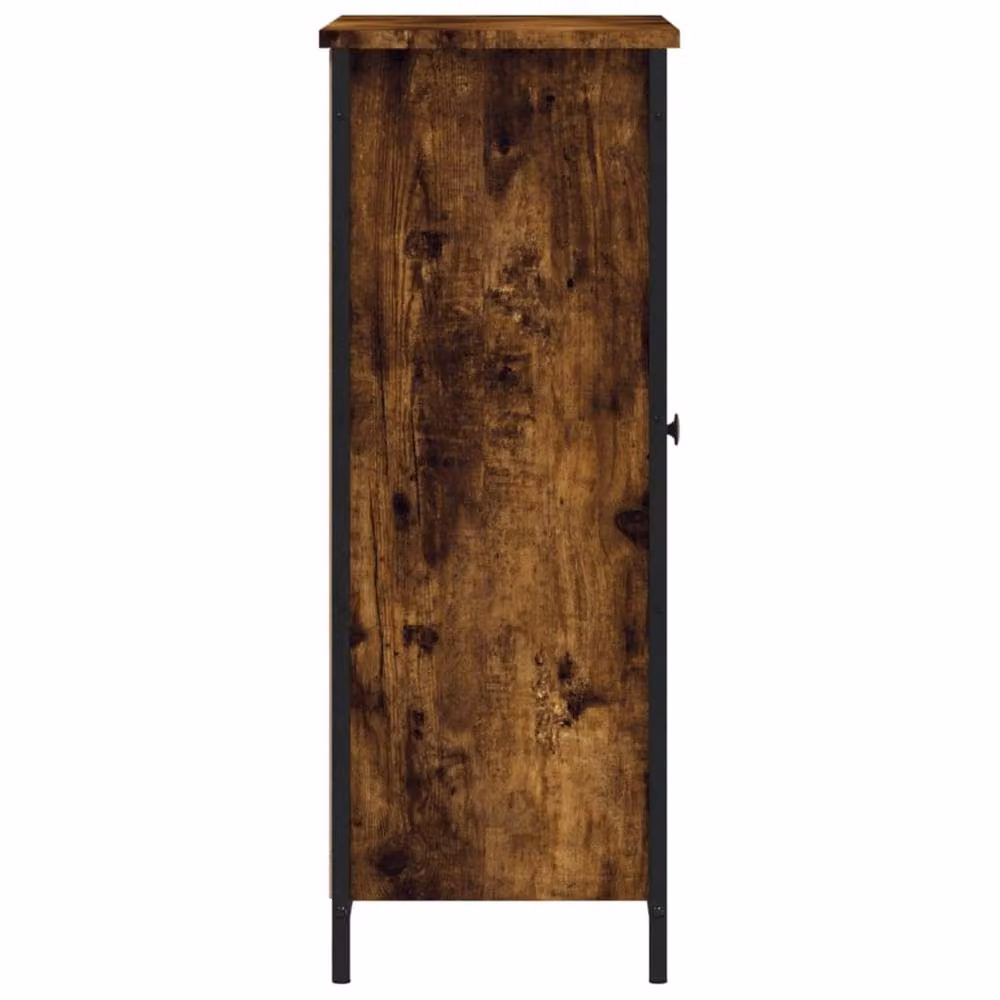 Berkfield Home Smoked Oak Sideboard in Brown, W/D/H: 70 x 30 x 80 cm – 4