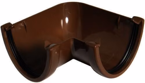 FloPlast Brown Deepflow/Hi-Cap Gutter Angle 90 Degree 115mm x 75mm