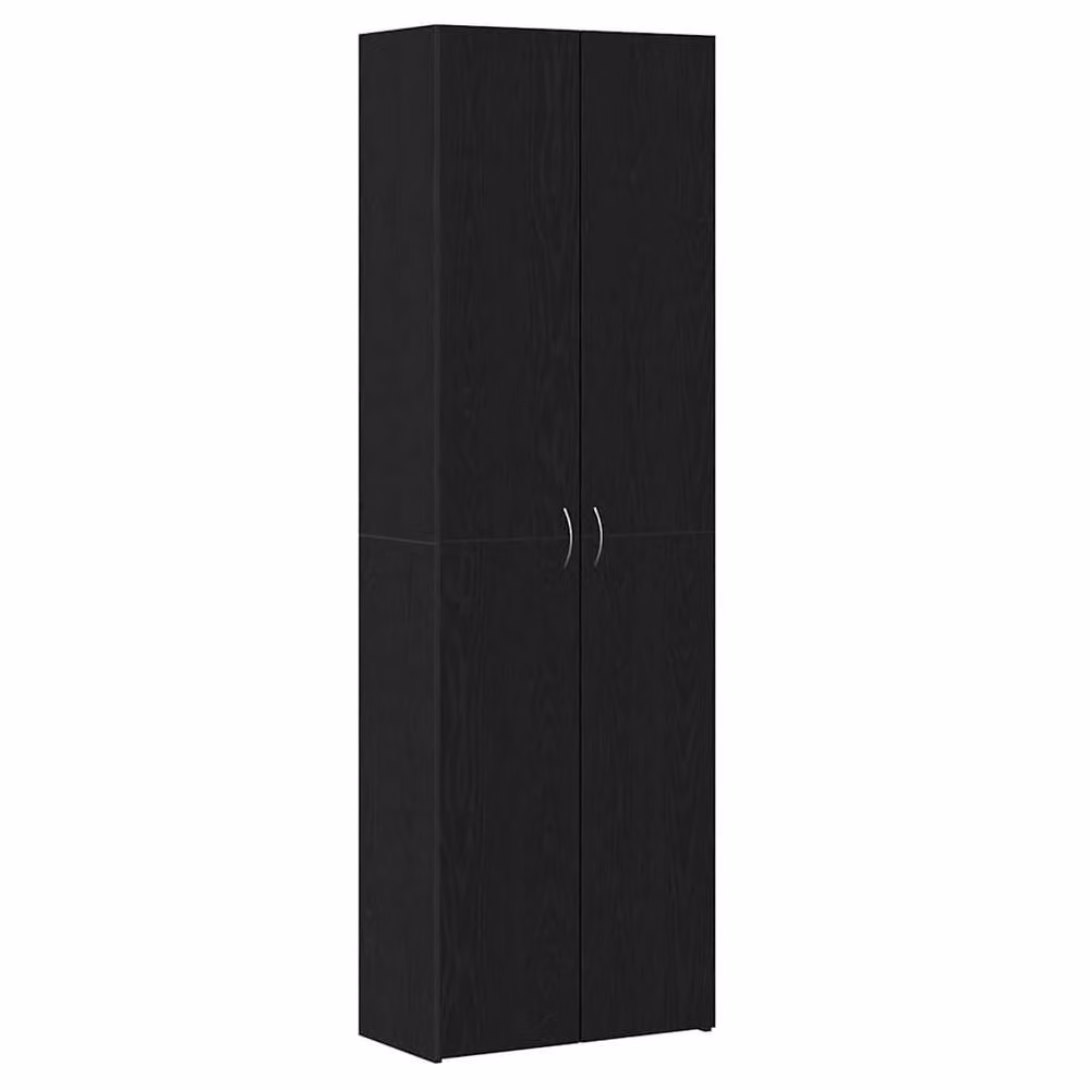 Berkfield Home Elegant Black Oak Office Cabinet, W/D/H: 60 x 32 x 190 cm – 3
