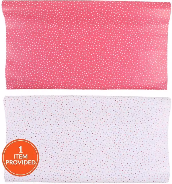 My Party Pastel Party Star Wrapping Paper in Red, White or Pink