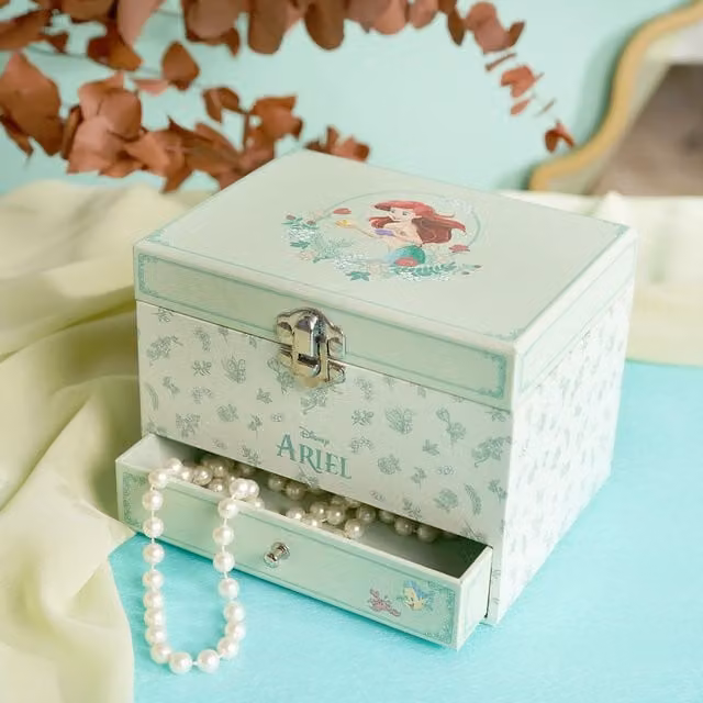 Disney Pastel Princess Musical Jewellery Box Ariel in Green