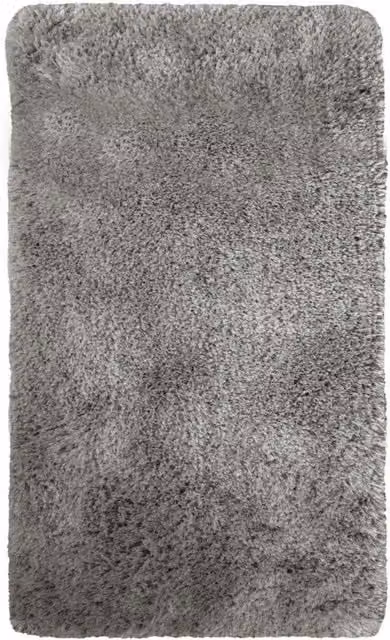 THE RUGS Soft Washable Collection Plain Design Shaggy Rug in Grey, W: 67 cm, L: 180 cm