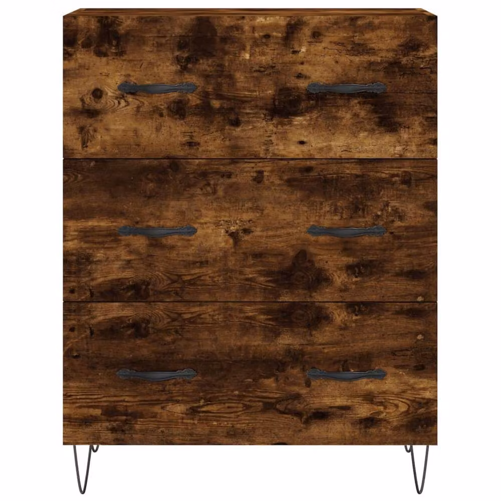 Berkfield Home Smoked Oak Sideboard in Brown, W/D/H: 69.5 x 34 x 90 cm – 4