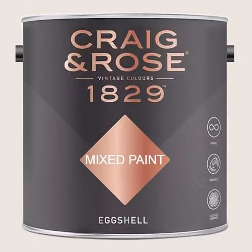 Craig & Rose 1829 Paint Stop Eggshell Paint in Iona White, 2.5 l