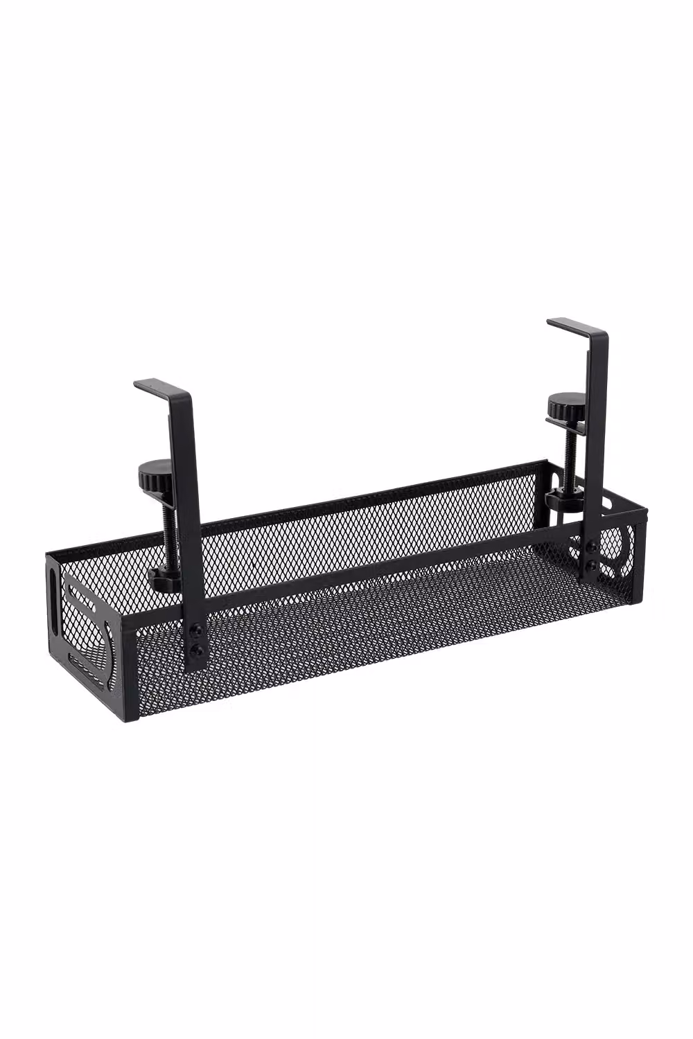 Living and Home Metal Clamp-On Cable Management Tray Wire Cord Organiser in Black – 2