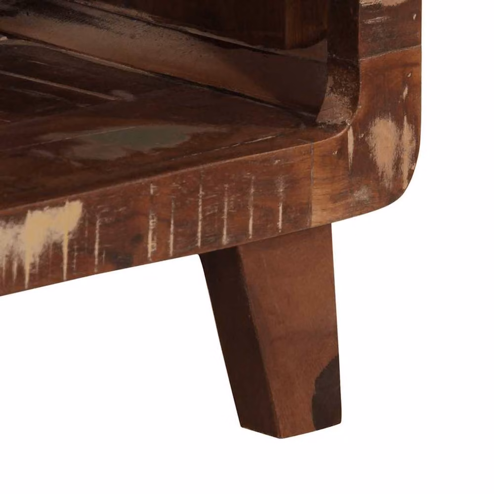 Berkfield Home Rustic Reclaimed Solid Wood TV Cabinet in Brown, W/D/H: 105 x 46 x 32 cm – 5