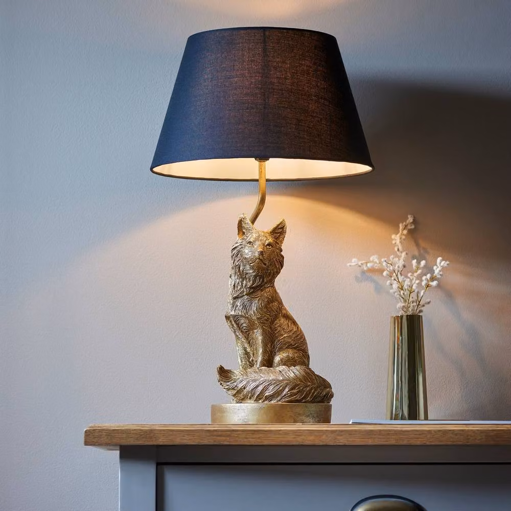 Netlighting Fox Base and Shade Table Lamp in Gold and Black – 2