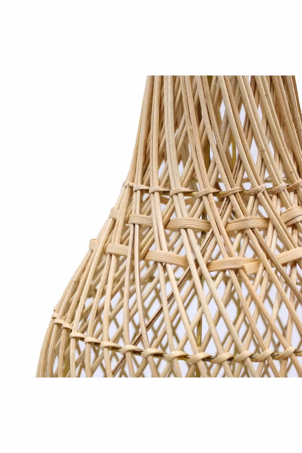 KDMD Natural Rattan Table Lamp in Brown and Beige with Bulb Included – 2