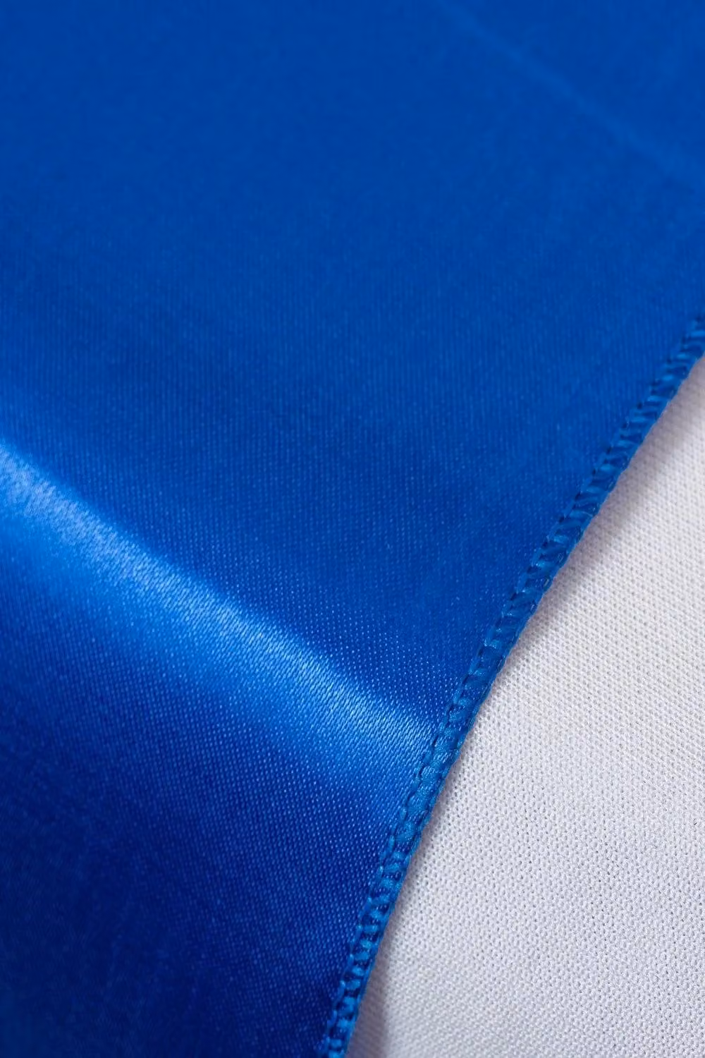 Neel Blue Satin Table Runner in Blue – 3