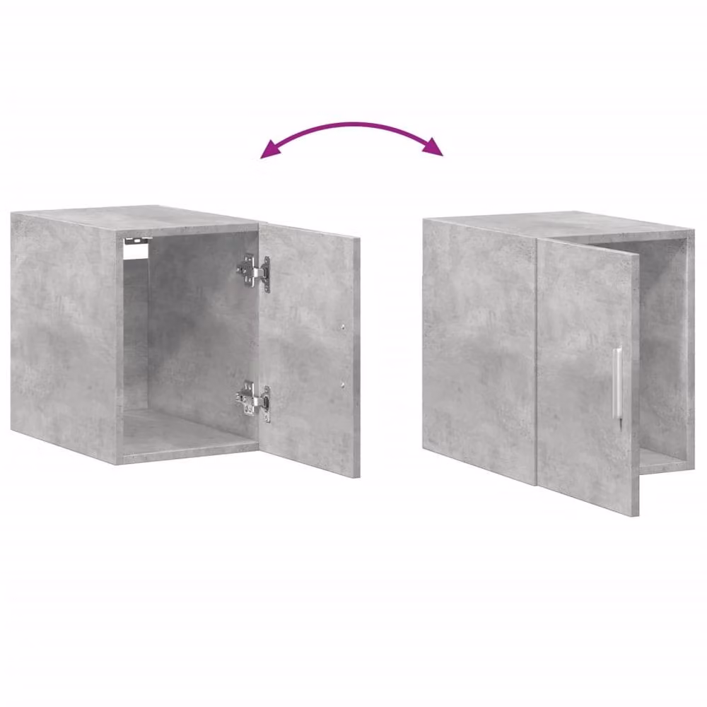 Berkfield Home Wall Cabinet in Concrete Grey, W/D/H: 30 x 42.5 x 40 cm – 2