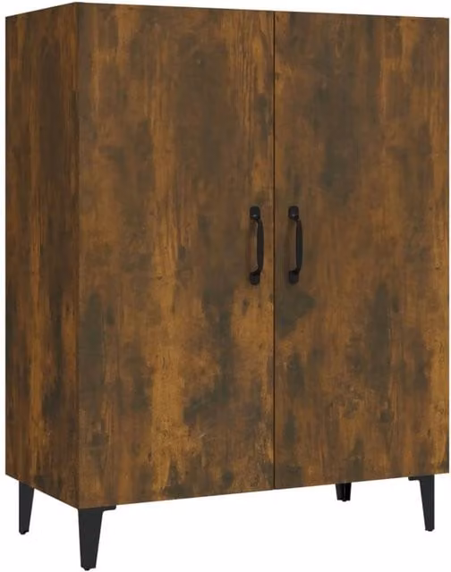 Berkfield Home Smoked Oak Sideboard in Brown, W/D/H: 70 x 34 x 90 cm