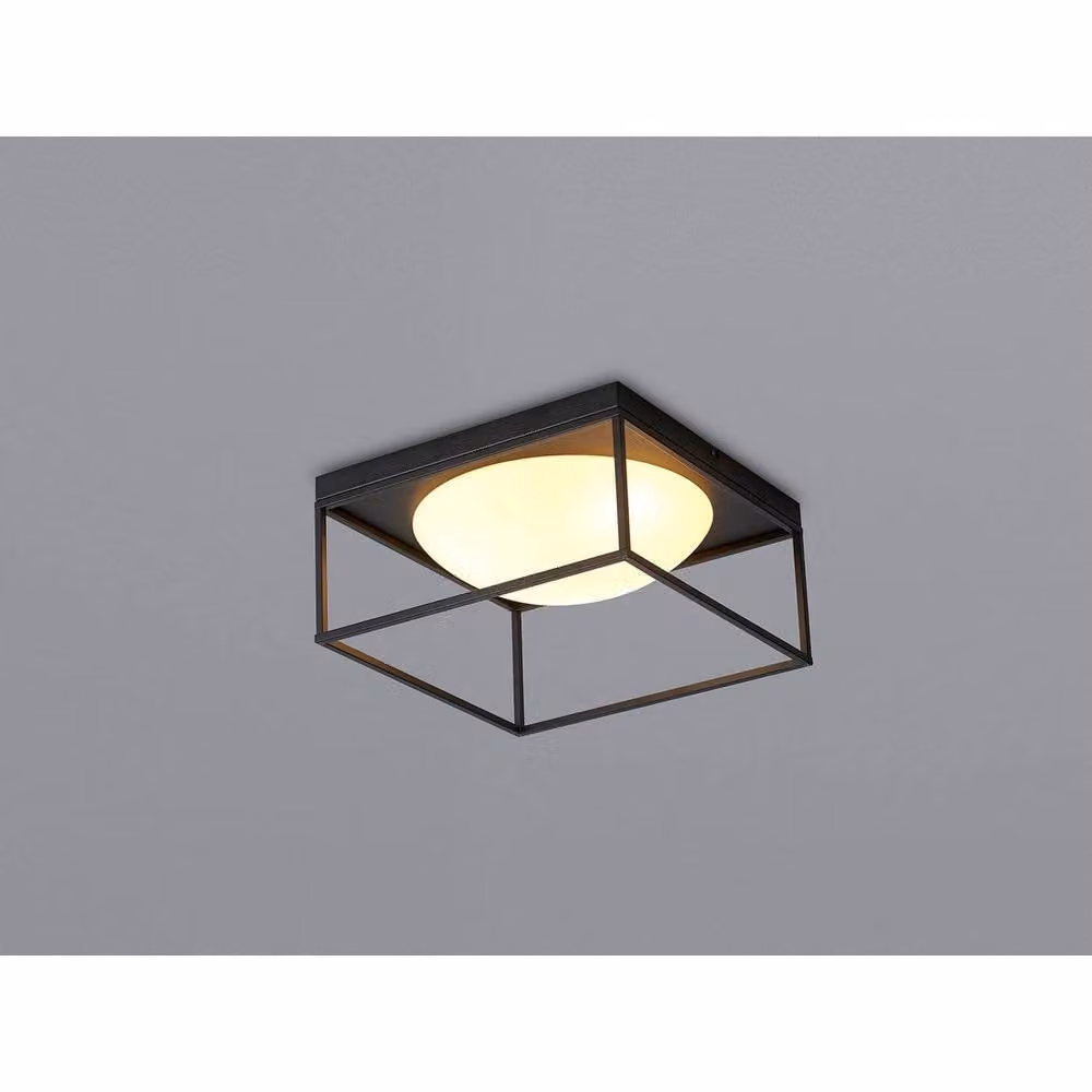 Netlighting Desigual Semi Flush Ceiling Light, 3 x E27, Matt Black – 2