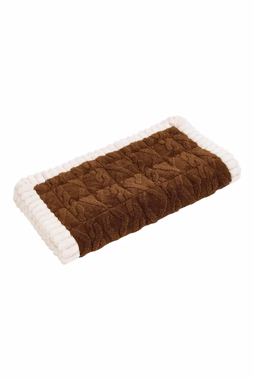 Living and Home Plush Quilted Non-slip Sofa Protector in Brown – 4