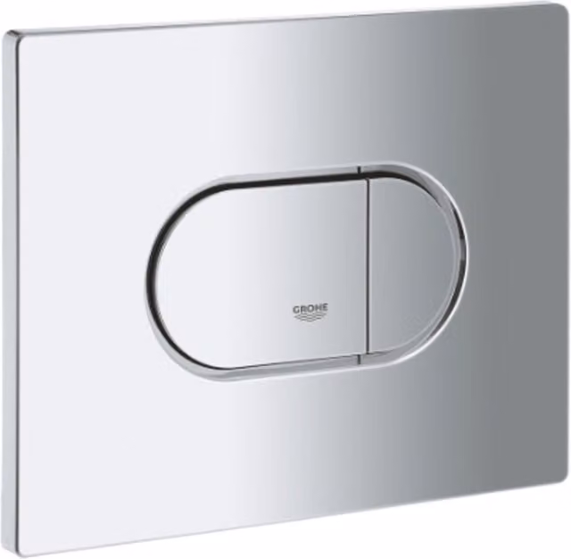 Arena Cosmopolitan Horizontal Flush Plate in Chrome and Grey, 38858000