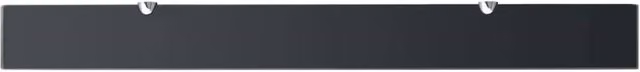 Berkfield Home Modern Black Glass Floating Shelf W: 100 cm, D: 10 cm