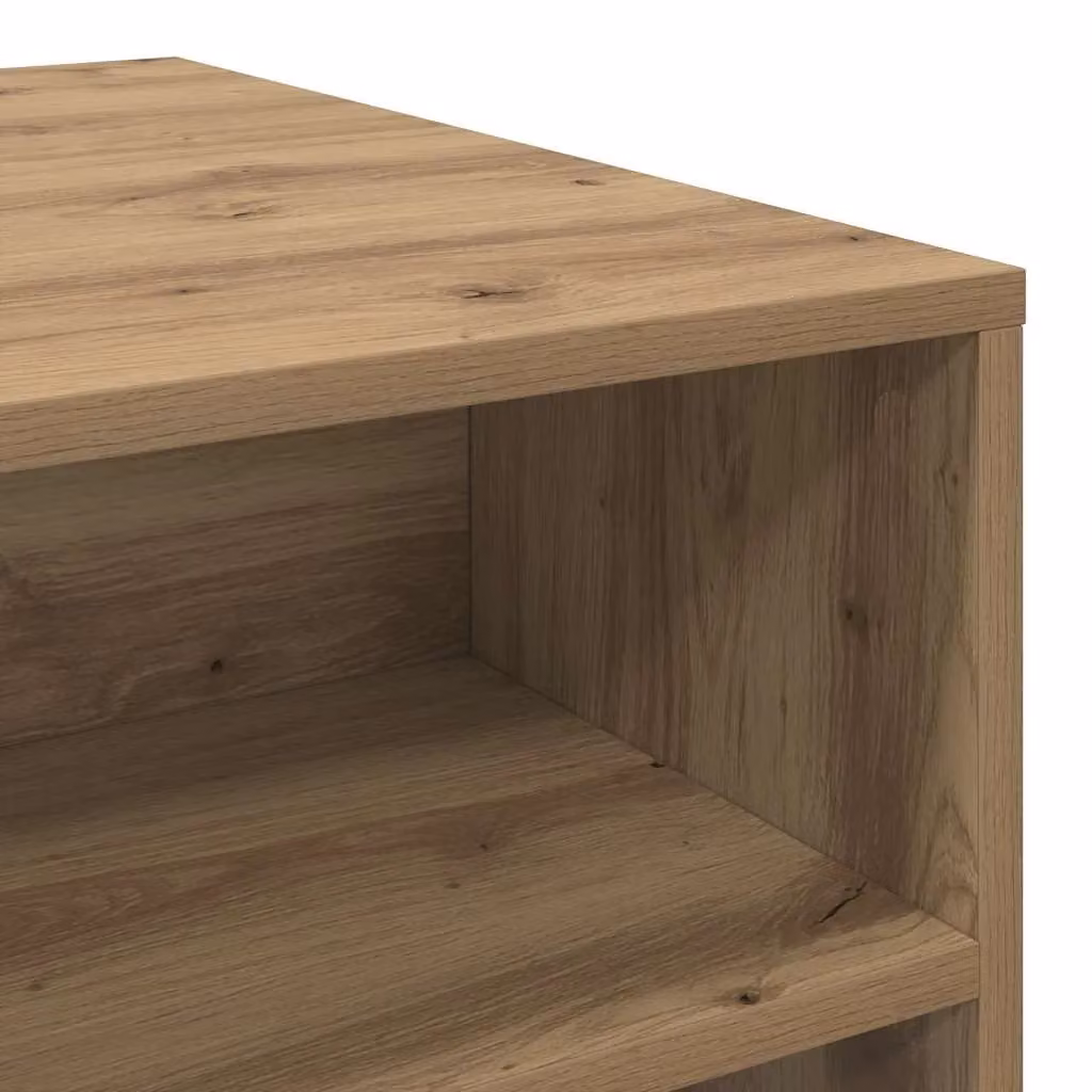 Berkfield Home Artisan Oak Coffee Table in Brown, W/D/H: 90 x 55 x 42.5 cm – 5