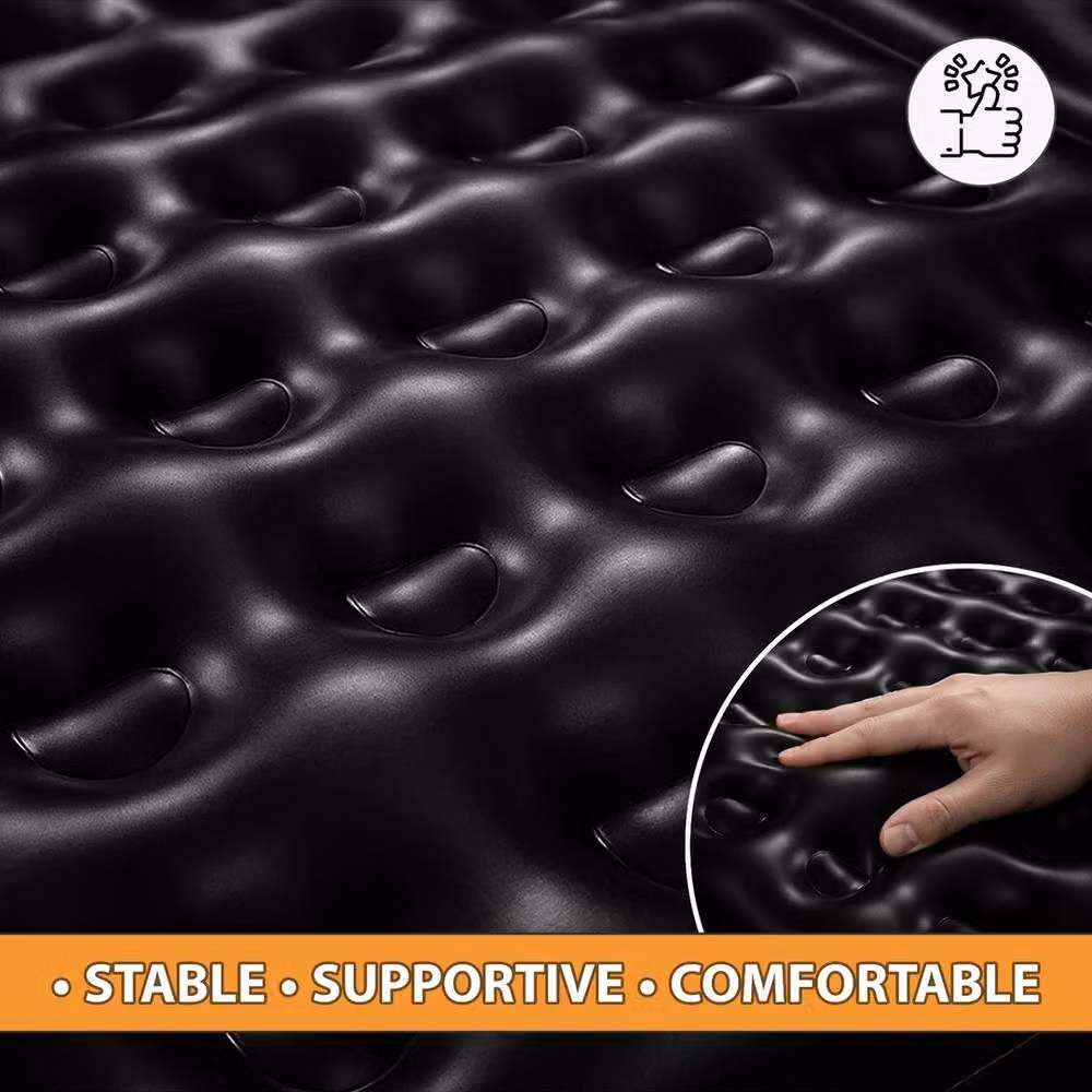 EONLION 5 in 1 Inflatable Double Sofa Lounger in Black, W/D/H: 100 x 200 cm – 3