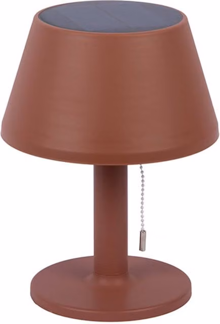 Present Time Leitmotiv Esfera Solar Table Lamp in Red Metal