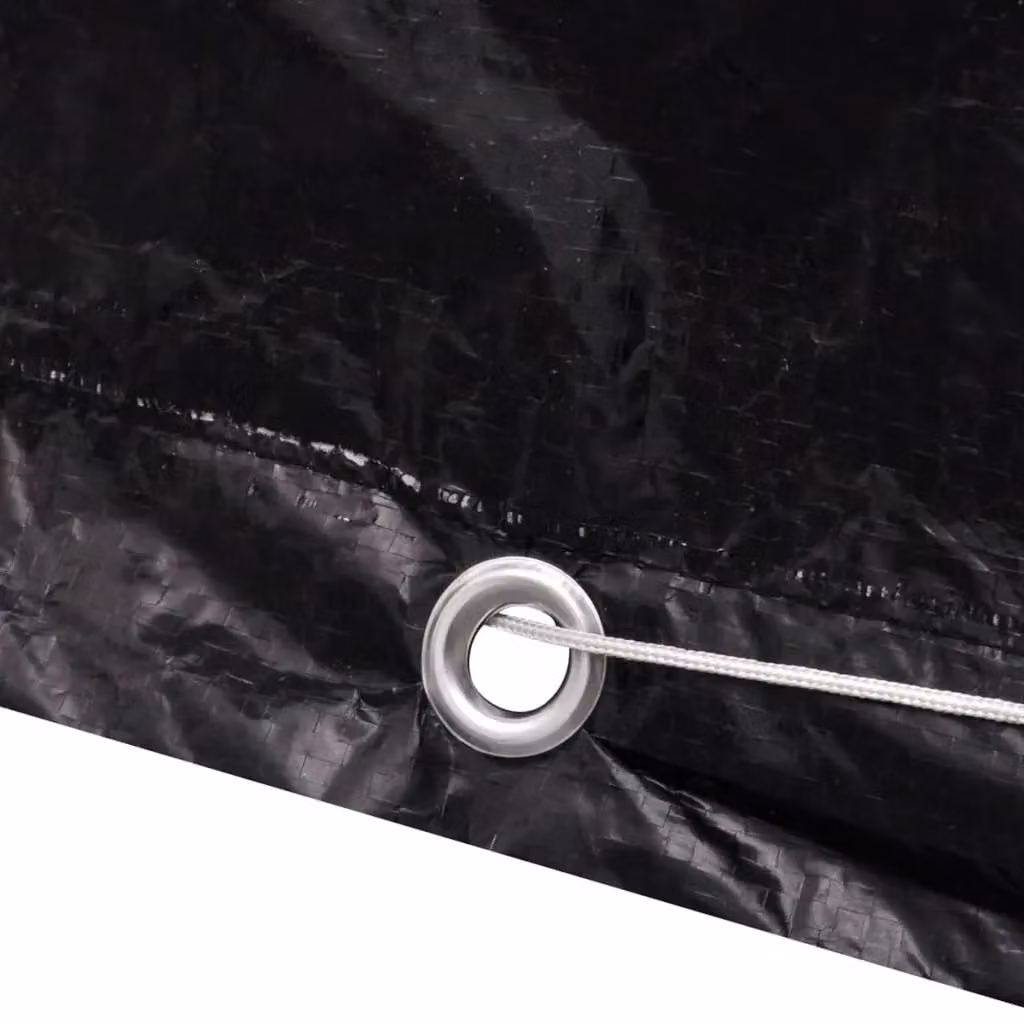 Berkfield Home Garden Furniture Cover with 8 Eyelets, Black, W: 200 cm, D: 160 cm, H: 70 cm – 2