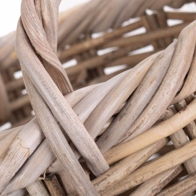 Red Wood Hamper in Grey