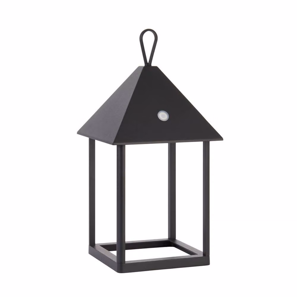 Netlighting Hoot Small Integrated LED Table Lamp in Matt Black with Clear Glass, IP44 Rated – 3