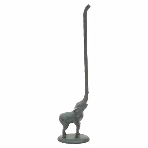 Orsina Fauna Elephant Freestanding Toilet Roll Holder in Grey, W/D/H: 11 x 11 x 47 cm – 1
