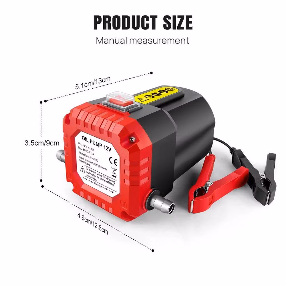 NESTLUNE 1000W Electric Car Diesel Engine Oil and Fuel Transfer Pump in Black – 2