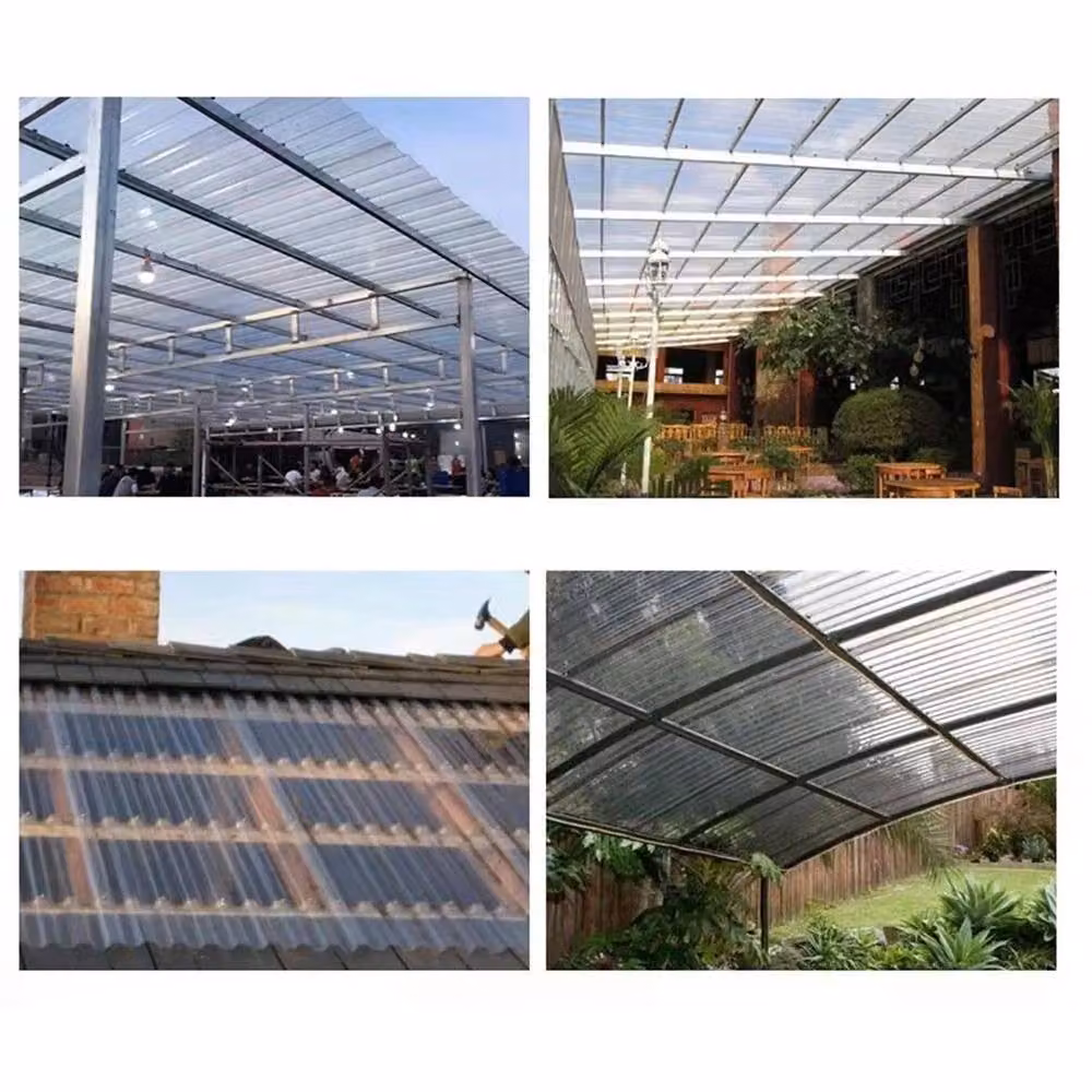 NESTLUNE 5-Piece High Impact Clear Corrugated PVC Plastic Sheets, W: 120 cm, H: 90 cm – 3