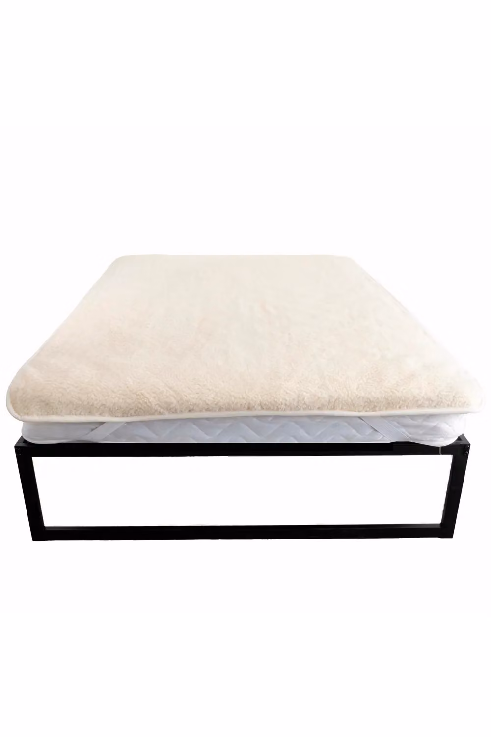 Native Natural Merino Wool Mattress Cover, Beige, W: 90 cm, D: 200 cm – 2