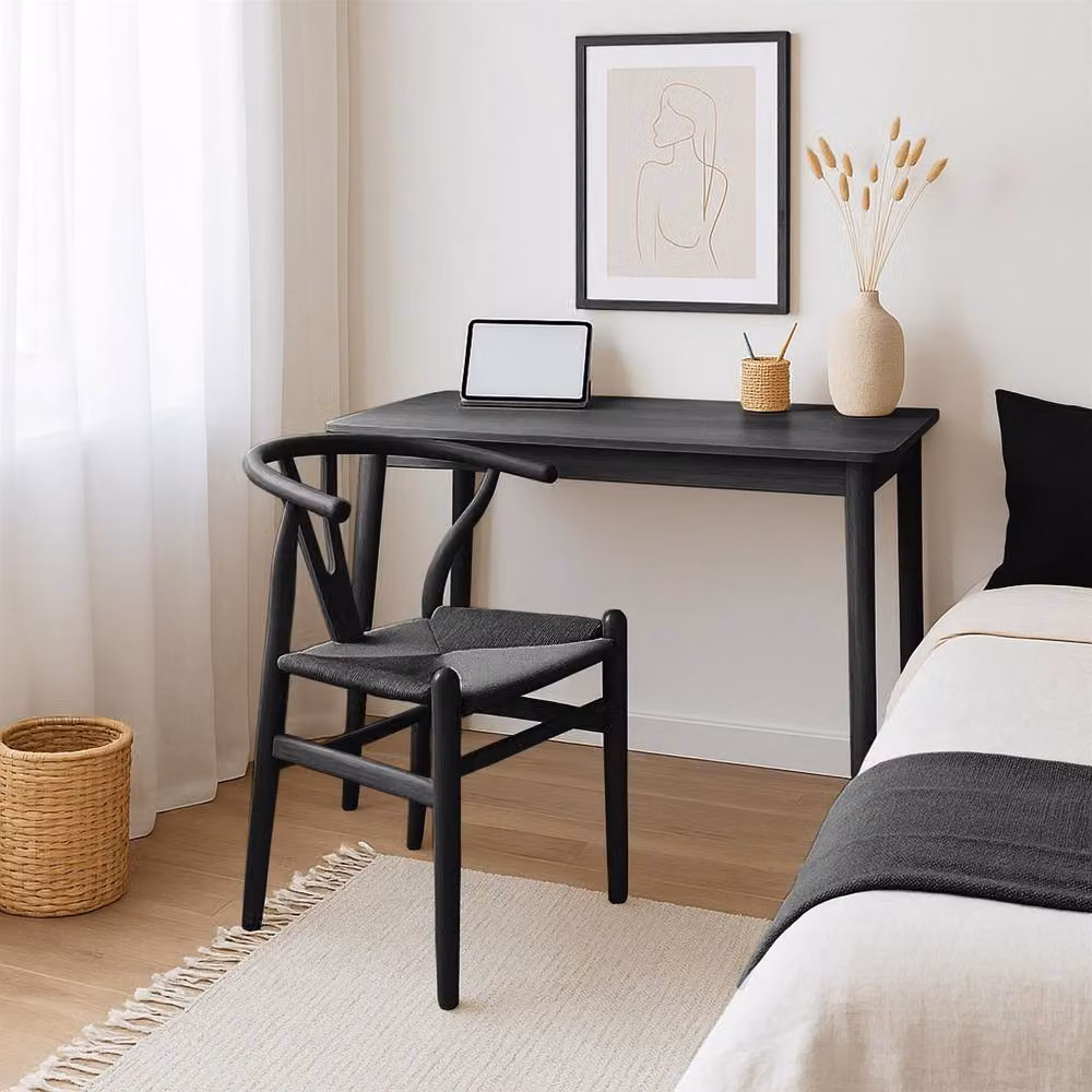 Nicholas Winter Set of 6 Black Scandi Style Beech Wood Dining Chairs – 3