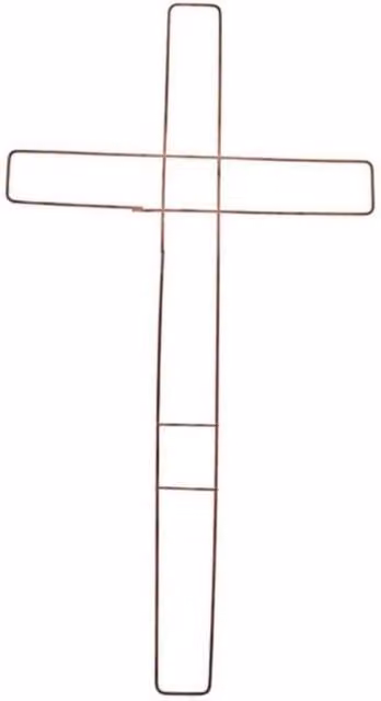 KDMD Gold Metal Cross Frame, 21 inch