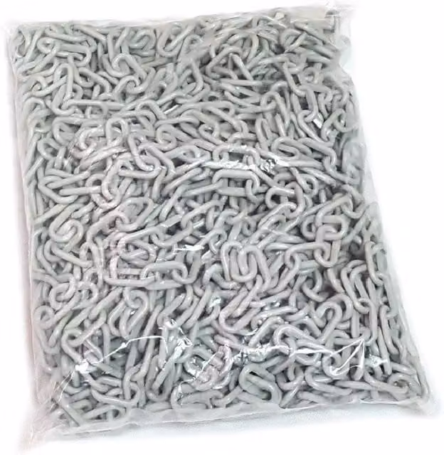 True Products Plastic Safety Barrier and Decorative Garden Fence Chain, Grey, Length: 2500 cm