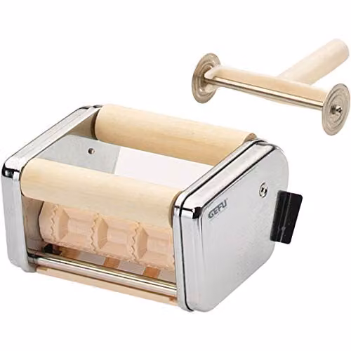 Gefu Pasta Perfetta Ravioli Maker Attachment in Silver, W/D/H: 24 x 17.5 x 9.5 cm
