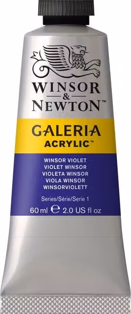 Winsor & Newton Galeria Acrylic Paint, Purple, 60 ml