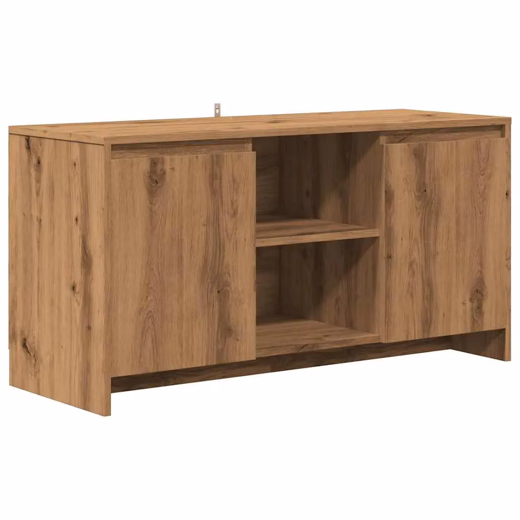 Berkfield Home Artisan Oak TV Cabinet in Brown, W/D/H: 102 x 37.5 x 52.5 cm – 2