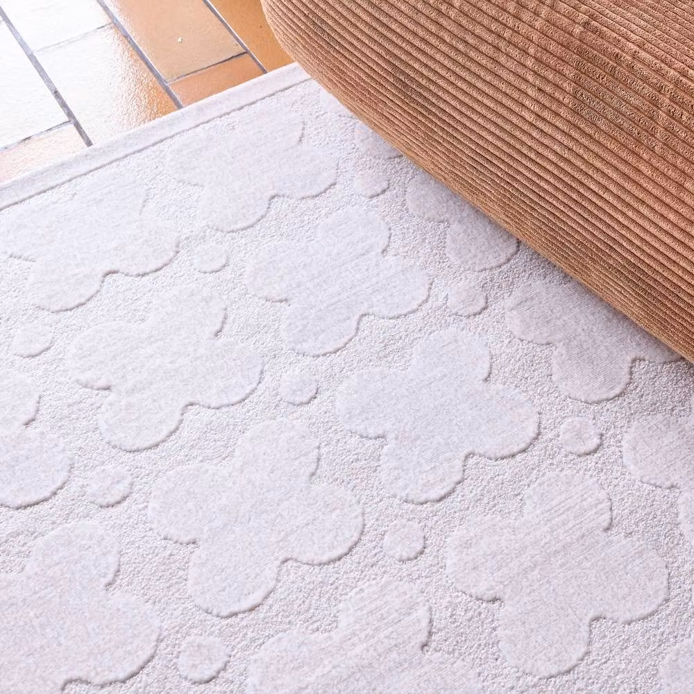 Sweek Cream and Beige Abstract Graphic Pattern Indoor Rug, W/D/H: 170 x 120 cm – 3