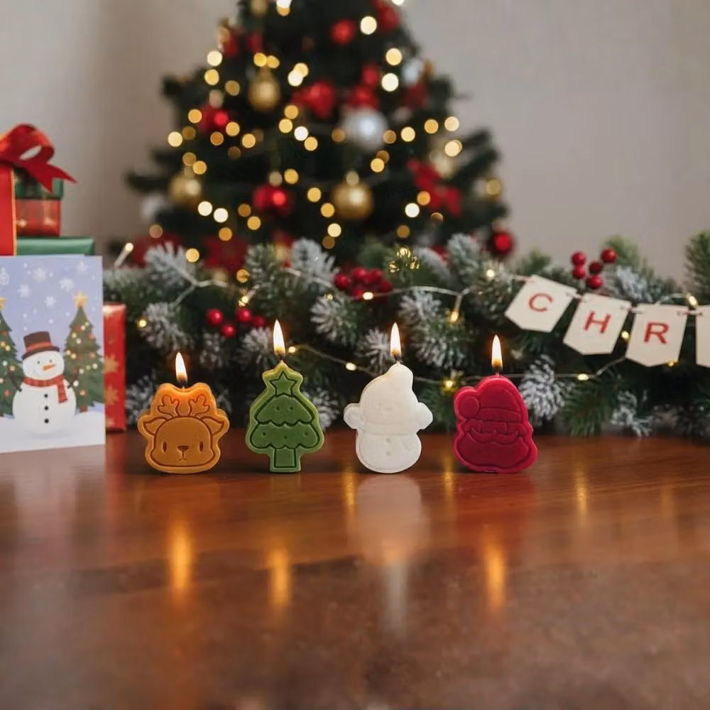 Smartbies 4 Piece Multicolour Christmas Candle Gift Set – 7