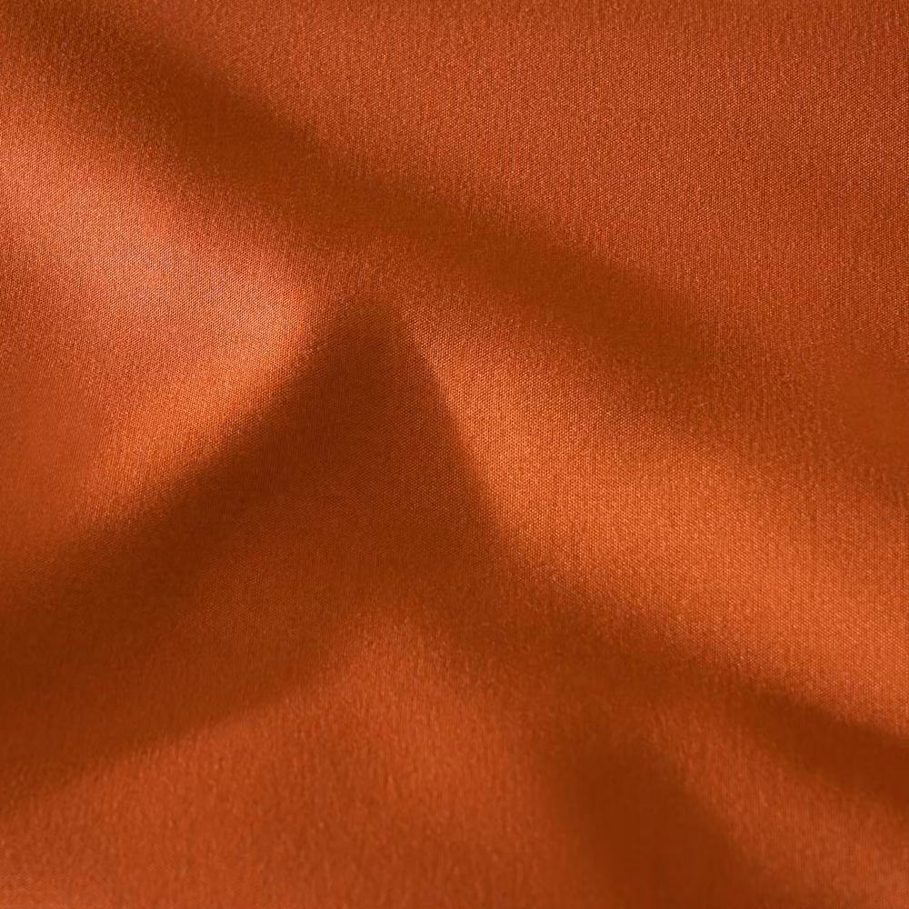 OHS Reversible Plain Microfibre Polyester Duvet Cover and Pillowcase Set in Orange, W/D/H: 180 x 200 cm, Pillowcases: 50 x 75 cm – 3