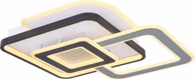 Netlighting Brienna Integrated LED Semi Flush Ceiling Light in Matt White with Warm White 3000K Light – 1