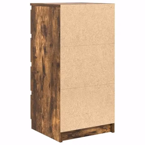 vidaXL Modern Sideboard in Smoked Oak Brown, W/D/H: 37.5 x 35.0 x 76.0 cm – 6