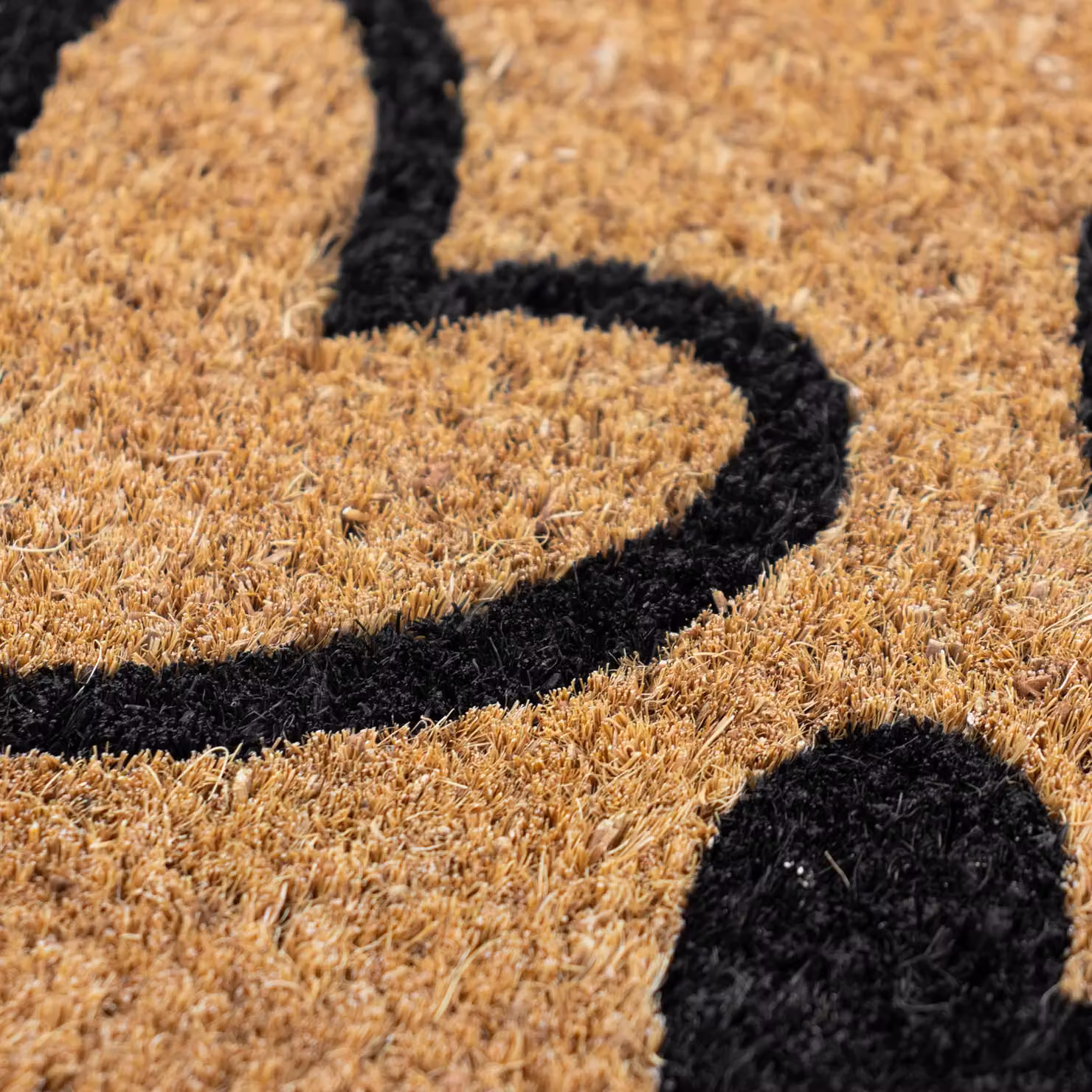 JVL Coir and Rubber Heart Design Doormat and Runner Set, Brown, W/D/H: 40 x 120 x 1.5 cm – 3